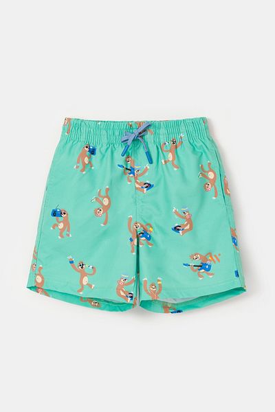 Woody Μαγιό για αγόρι 10-16 ετών-Qww - 958-Miskin Printed Green