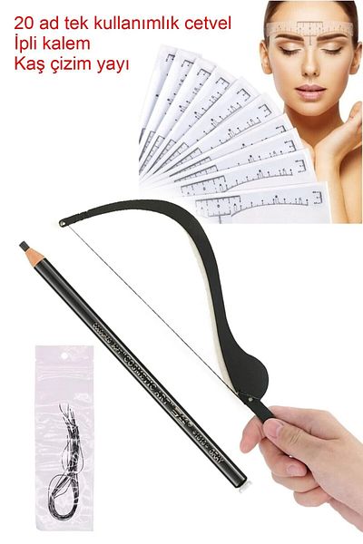 ROSEVELT Eyebrow Measuring Set Gold Ratio - Caliper - Ruler Set of 3