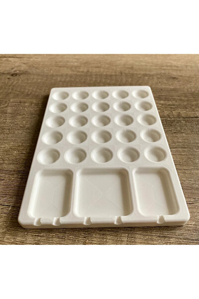 Gadget Gurme Resim boya paleti 3 x 25 adet renk koymalı Akrilik boya