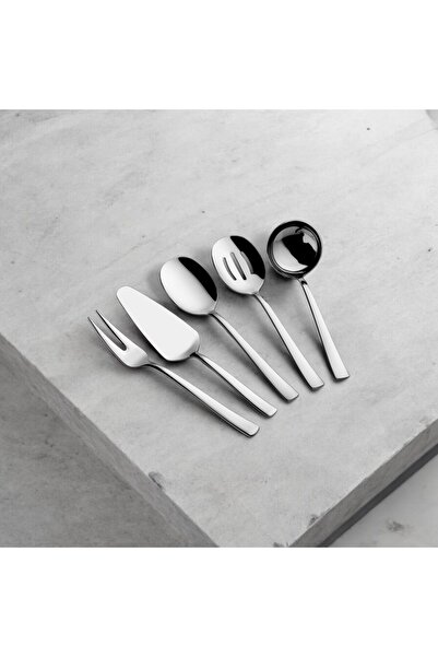 Dame Marie Sade Gümüş 5 Parça Küçük Sos Kepçe Seti Servis Takımı