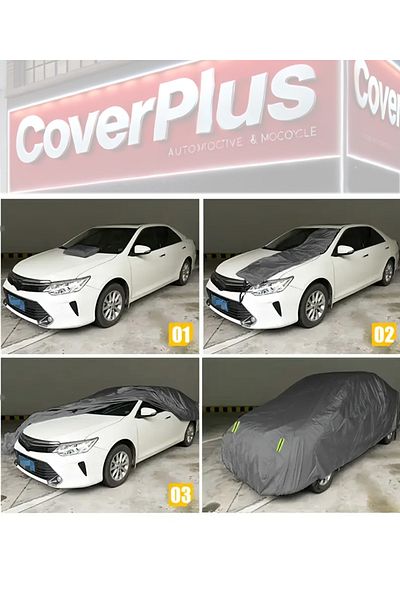 CoverPlus Fiat 500 Abarth Hatchback Compatible Car Tarpaulin,Auto Car Cover,Tent
