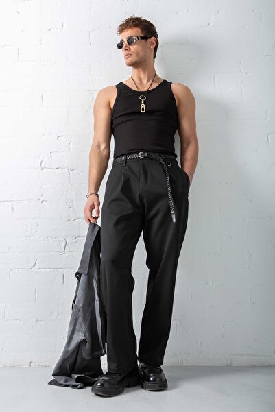 ablukaonline Ανδρικά Παπούτσια Μονόχρωμα Στενή Εφαρμογή Μαύρα