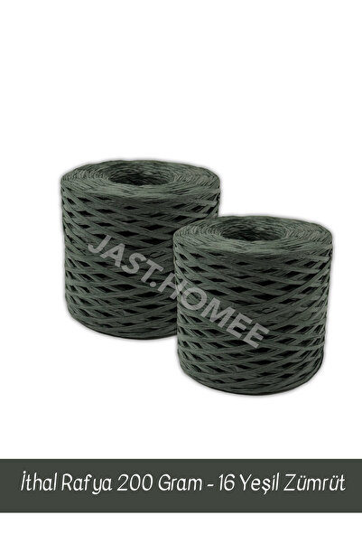 Jast Textile İthal Rafya Kağıt Ip , 2'er Adet , 200'er gram