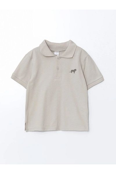 LC Waikiki Lcw Kids Gray Polo Collar Boys' T-Shirt and Shorts Pack of 2