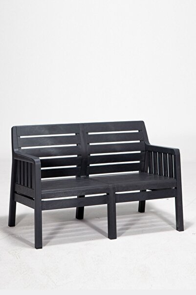 SANDALİE Lara Mindersiz / 2 1 1 S Bahçe Takımı Balkon - Bahçe - Teras Mobilyası / Antrasit