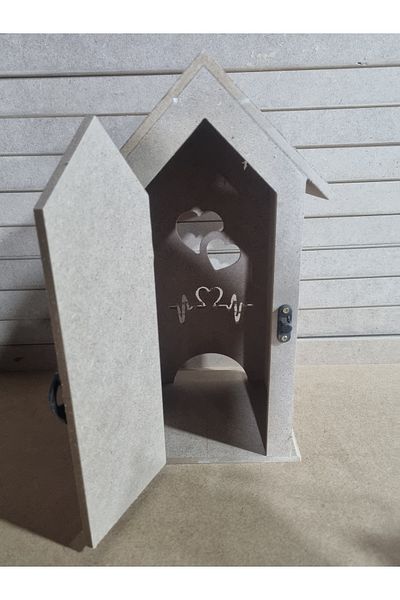 Eymen Hobi Herbal Tea Storage Box Liptonluk Raw Mdf Hobby Products Heart Decorative Box Can Be Painted