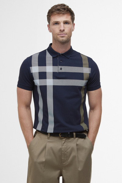Barbour Blaine Polo Yaka NY94 Navy/Pine