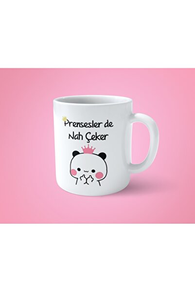 hesaplisiburada كوب مطبوع عليه الأميرات دي ناه تيشرت