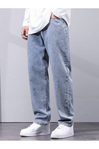 WKM Чоловічі джинси баггі-фіт з кислотним пранням