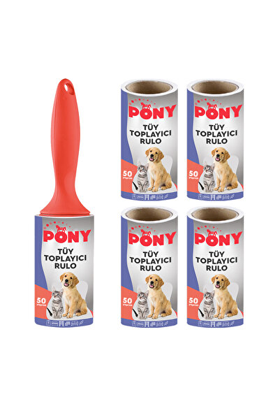 Pony Tüy Toplayıcı Rulo + 4 Yedek Rulo