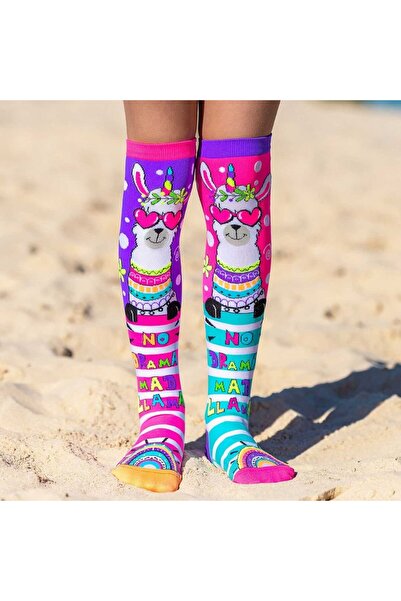 MADMIA Șosete lungi colorate pentru fete fantasy Llama 6-99 ani