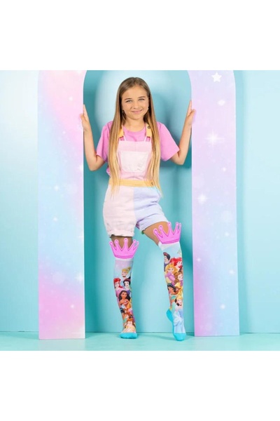 MADMIA Șosete lungi colorate Madmia pentru fete fantasy Disney princess 3-5 ani