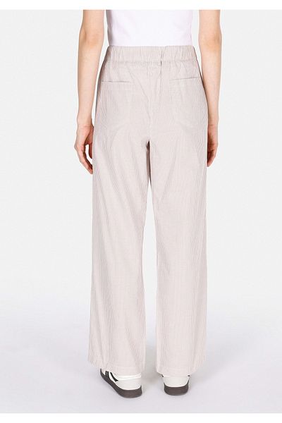 Colin's Straight Fit High Waist Wide Leg Women's Beige Trousers