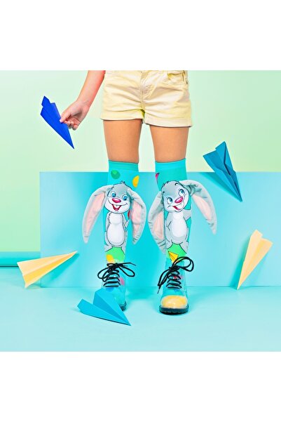 MADMIA Дълги цветни чорапи Madmia за момчета Hop Hop Bunny 3-5 години