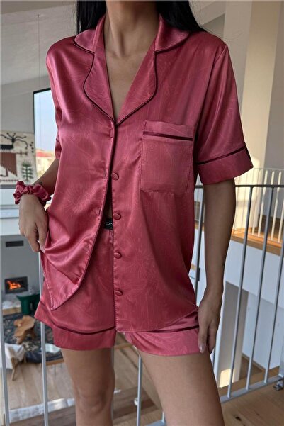COCCOLARSI Colori Del Mondo Saten Kısa Pijama Takımı CDM1501