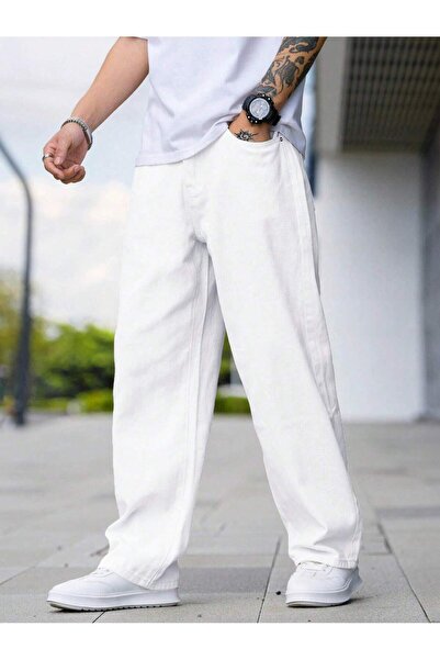 WKM Чоловічі джинси баггі-фіт з кислотним пранням