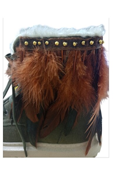 Tasarım Goose down Detailed Miflon Boots