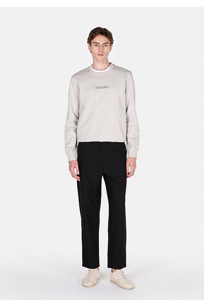 Colin's Regular Fit Mid Waist Straight Leg Men's Black Trousers