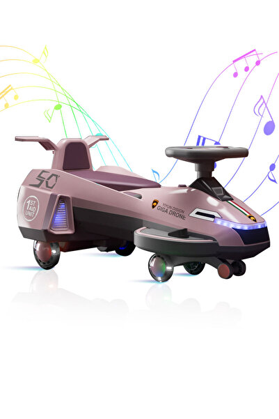 Ma Baby سيارة كهربائية للأطفال، مزودة بإضاءة وموسيقى وعجلات وامضة، تعمل ببطار...