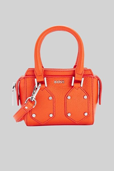 BOSS Kadın Marka Logo Detaylı Omuz Çantası Turuncu