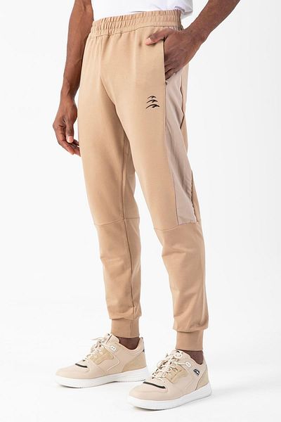 MARATON Regular Men's Ribbed Open Leg Mink Sweatpants 21825