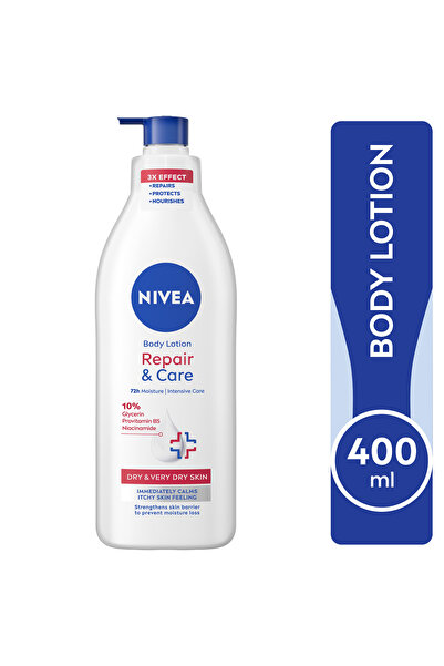 NIVEA Body Lotion 400ml Repair Care 93021 --- نيفيا لوشن للجسم 400 مل رعاية الاصلاح