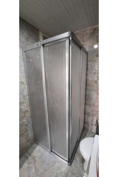 shop girayduşakabin 80cm x 110cm parlak profil mike köşeden girişli duşakabin