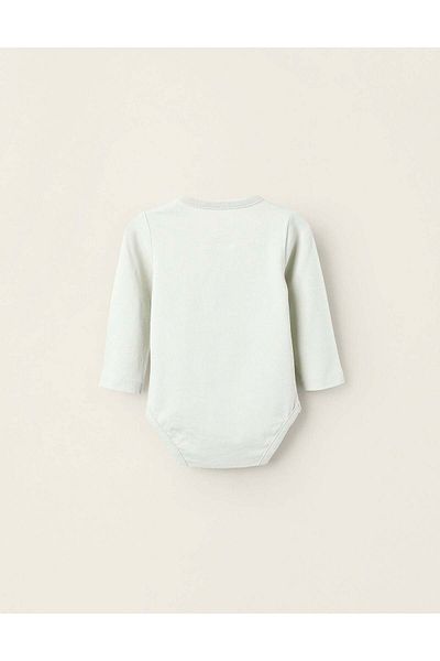 Ziddy Bodysuit-T-Shirt for Newborns 'Elephant', Green