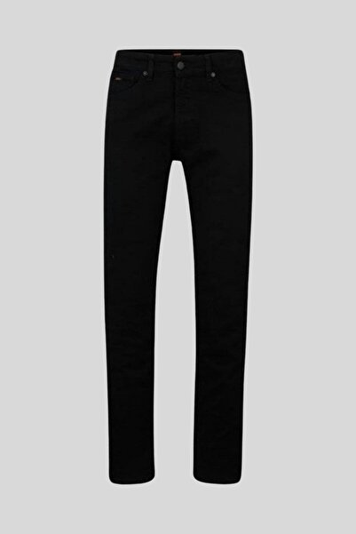 BOSS Hugo Boss Regular Fit Erkek Jean Pantolon Siyah