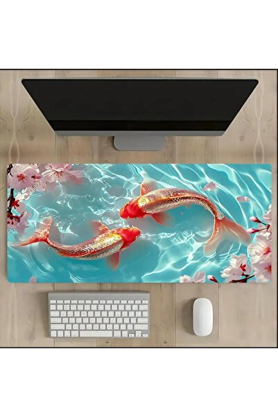 sgeteknoloji 70X30 سم كوفي سمكة تحت عنوان عدم الانزلاق قاعدة سرعة سطح الألعاب لوحة ماوس الألعاب