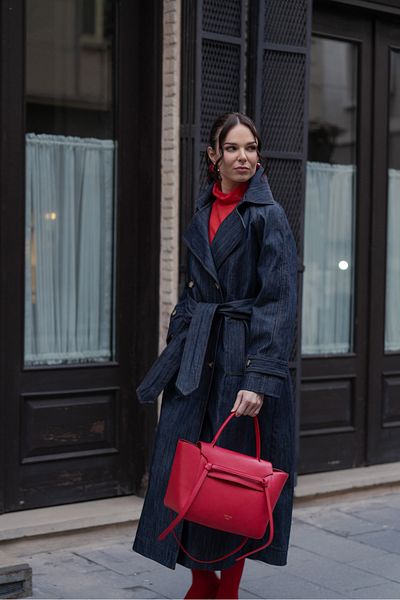 Merve DAĞLI Katie Denim Trench Coat