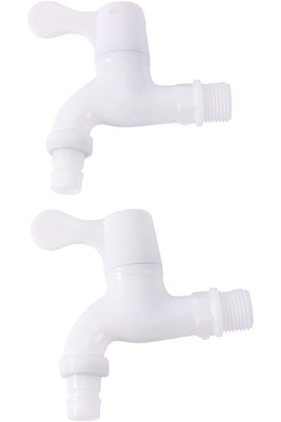 COOYA Plastic Water Tap, ABS Plastic, Lead-Free Leak-Proof Screw-In Water Faucet for Safe Drinking Water
