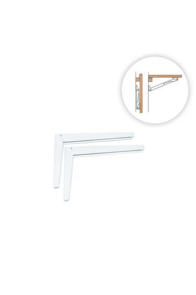 SHUIVAN Katlanır Masa Braketi 20cm Ek Tezgah ( 2'li Set )