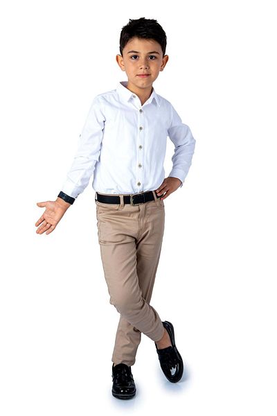 s.t. sebat tekstil Boy's Shirt, Gabardine Trousers Combination Suit Sb422