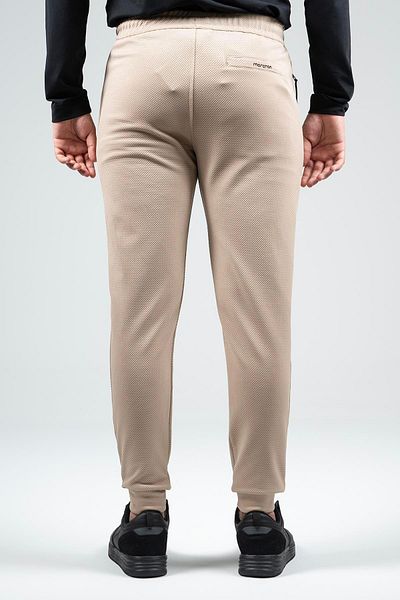 MARATON Regular Men's Ribbed Open Leg Mink Sweatpants 22658