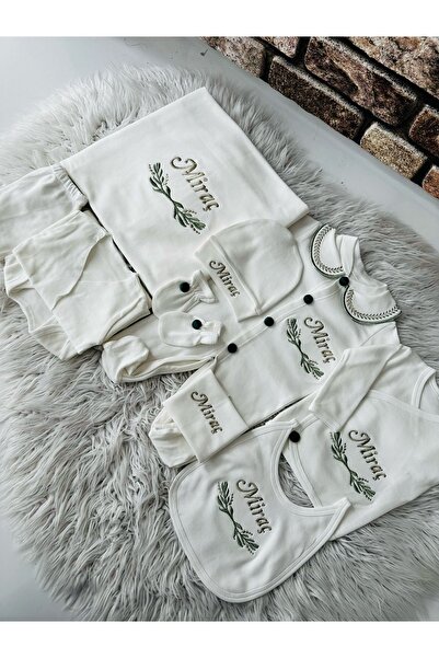 BEYCEY TASARIM Hastane Çıkış Seti Nakışlı Isimli Kişiye Özel Tasarım