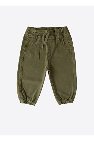 kitikate Organic Gabardine - Green Baby Pants