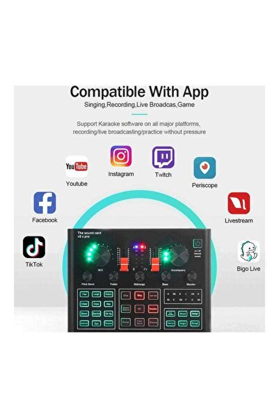 COOYA Studio Recording Professional Sound Card Microphone Set PSM-Mic07,Recording & Broadcasting Set