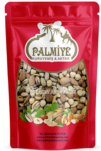 Palmiye Gurme Karışık Kuruyemiş 500 gr – Kaju, Badem, Antep Fıstığı, Fındık |...