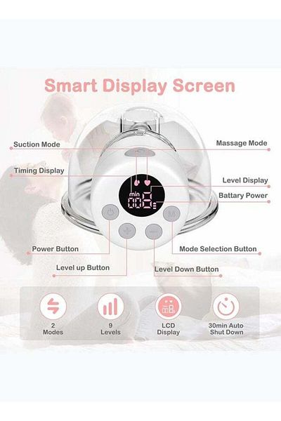 COOYA Wearable Breast Pump,Electric Portable with 2 Mode&9 Levels,Wireless Breast Pump Hand Free,2 Pack