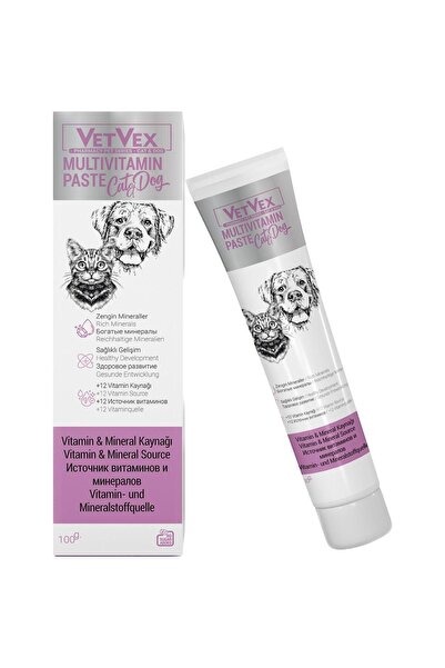 VETVEX Multivitamin Pasta Kedi Ve Köpek Için Vitamin Mineral Kaynağı 100 Gr