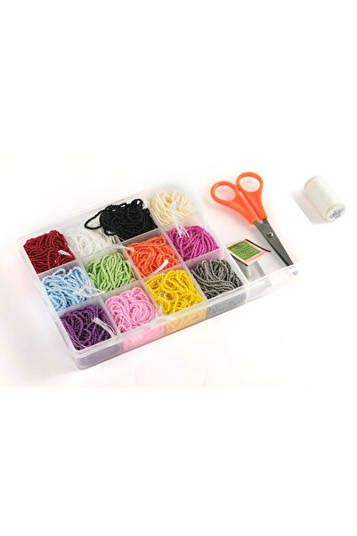 Prestij Boncuk Комплект пясъчни мъниста Aren Moda Series, Prison Work, 12 цве...