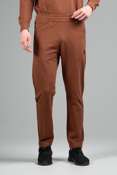MARATON Regular Men's Straight Leg Brown Sweatpants 22683