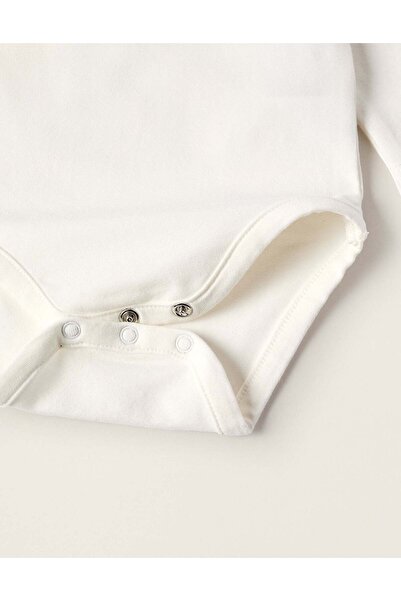 Ziddy Bodysuit-T-Shirt top for Newborns 'Lion', White