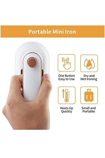 COOYA Portable Handheld Mini Iron,180°rotatable,Support Dry&Wet Ironing,adopts a ceramic panel,For Travel