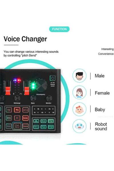 COOYA Studio Recording Professional Sound Card Microphone Set PSM-Mic07,Recording & Broadcasting Set