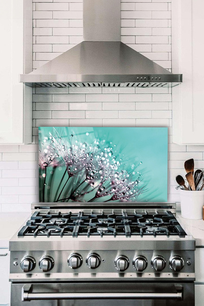 Vosevu Захисний екран для скляної плити з краплями, термостійкий захист для в...