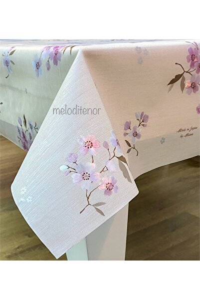 MEİWA مفرش طاولة من قماش اللباد البلاستيكي ذو اللون الباستيل اللامع اللامع اللامع