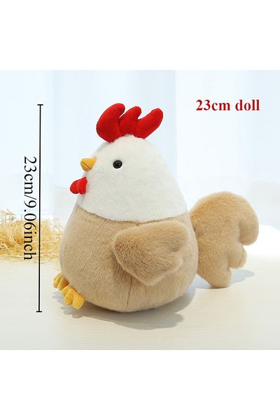 Choice 23cm Hen doll Fur Chicken Plush Bag Ugly Hen Shape Handbag Funny Kawaii Chicken Pendant Keychain Dol