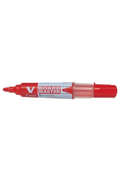 Pilot Vboard Master Whiteboard Marker Red, Round Tip, 2.3 Mm